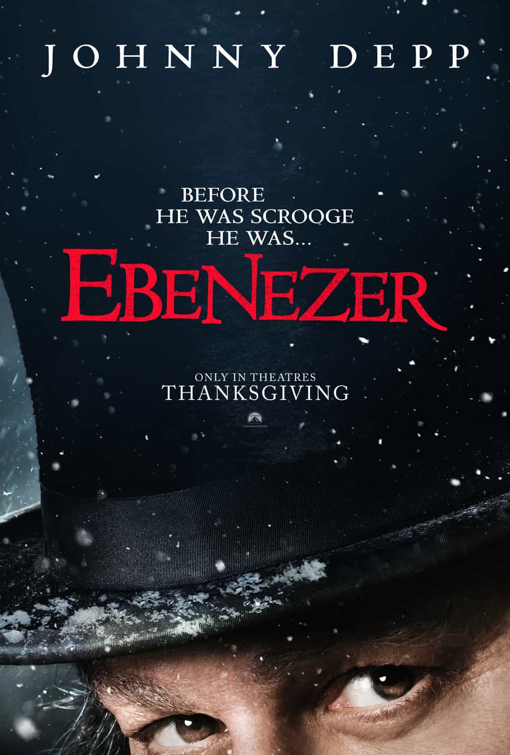 New poster has been released for Ebenezer: A Christmas Carol which stars Johnny Depp and Ian McKellen - movie UK release date 13th November 2026