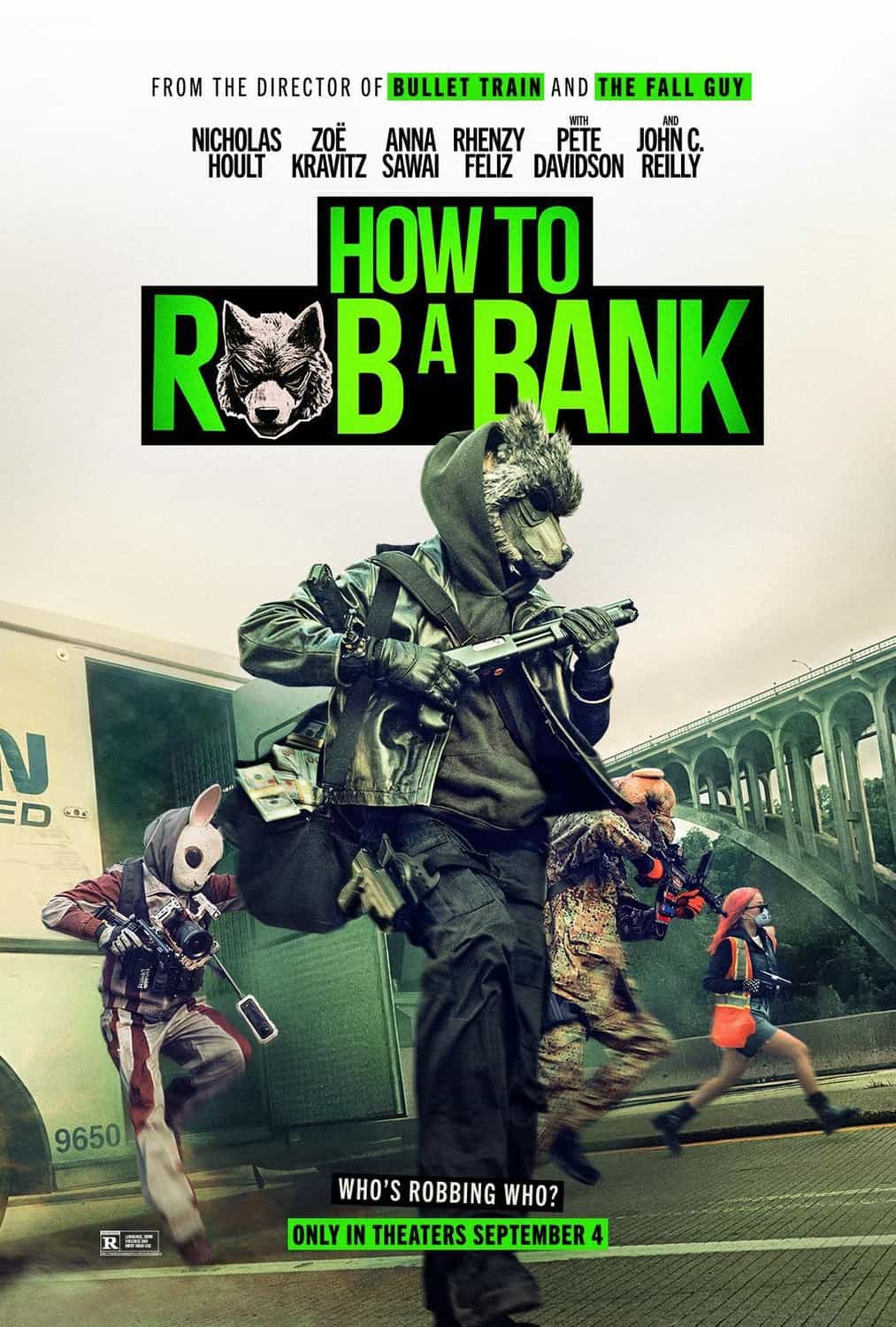 New poster has been released for How to Rob a Bank which stars Nicholas Hoult and Zoë Kravitz - movie UK release date 4th September 2026