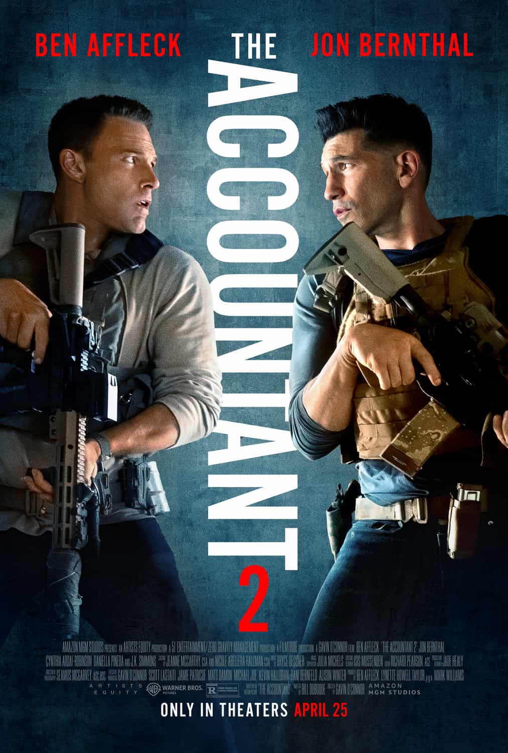 This weeks North American new movie preview 25th April 2025 - The Accountant 2, Four Letters of Love, Havoc, The Legend of Ochi, On Swift Horses, Neighborhood Watch, The Shrouds, Until Dawn, Yadang the Snitch and April