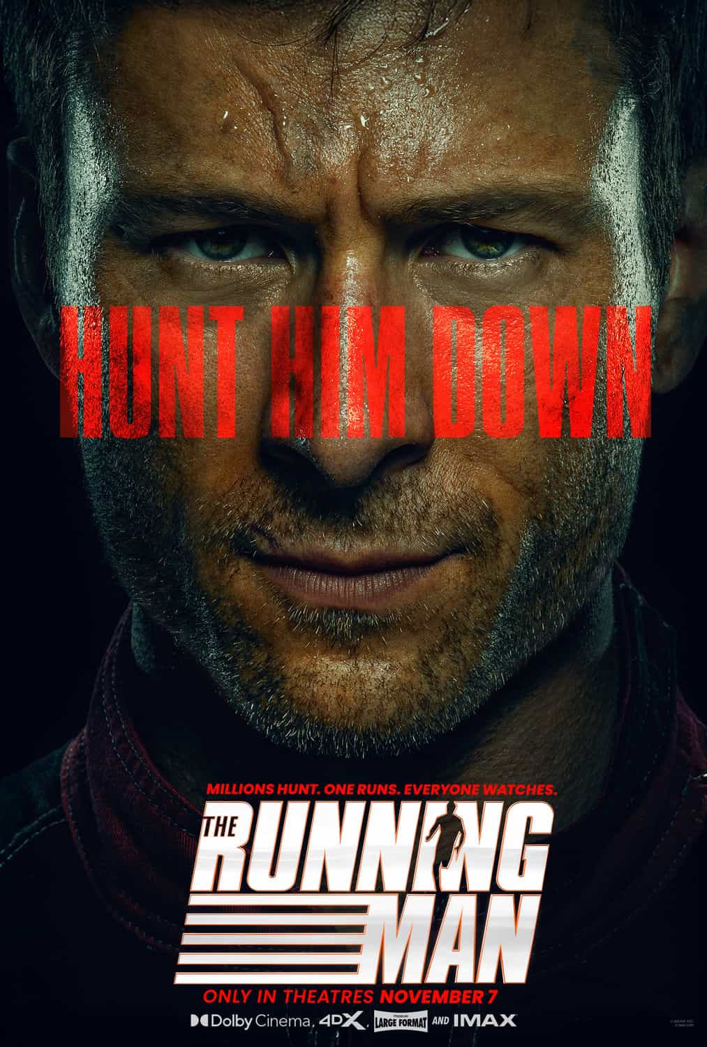 Check out the new trailer and poster for upcoming movie The Running Man which stars Glen Powell and Josh Brolin - movie UK release date 7th November 2025