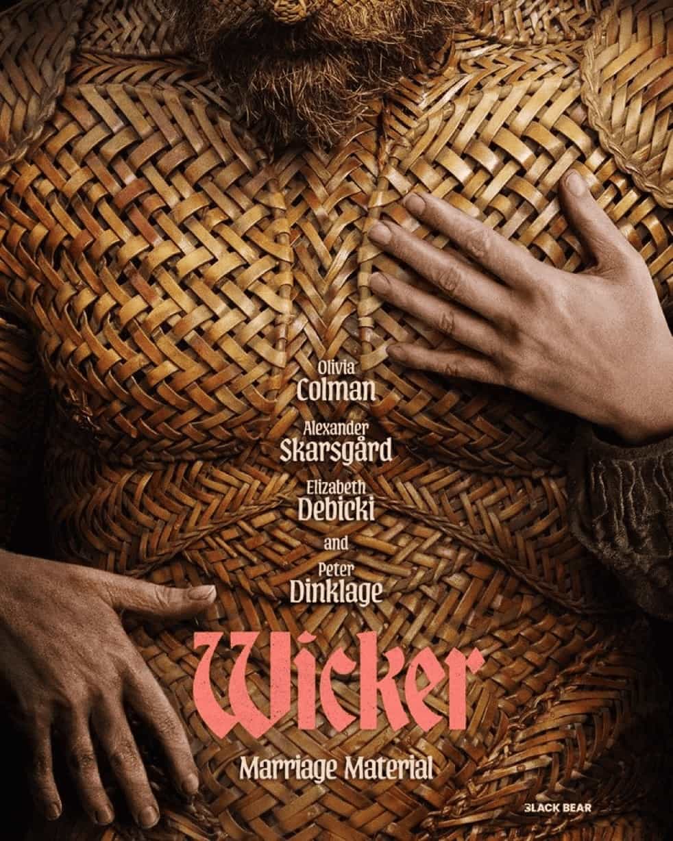 New poster has been released for Wicker which stars Alexander Skarsgård and Ella Bruccoleri - movie UK release date 30th October 2026
